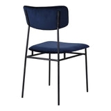 Sailor Leather Upholstered Armless Dining Chair