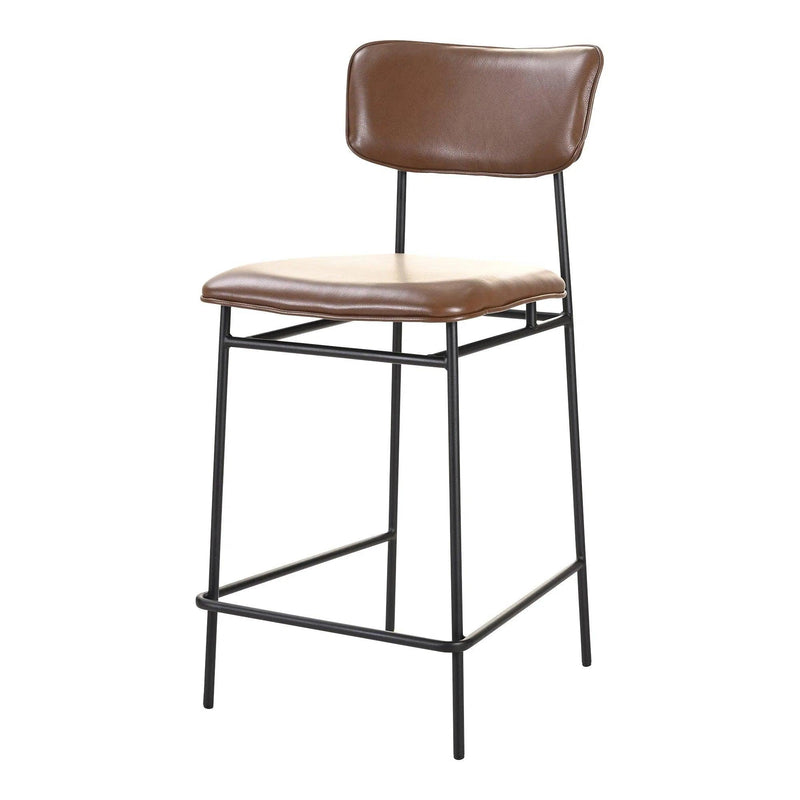 Sailor Wood and Iron Counter Stool Counter Stools LOOMLAN By Moe's Home