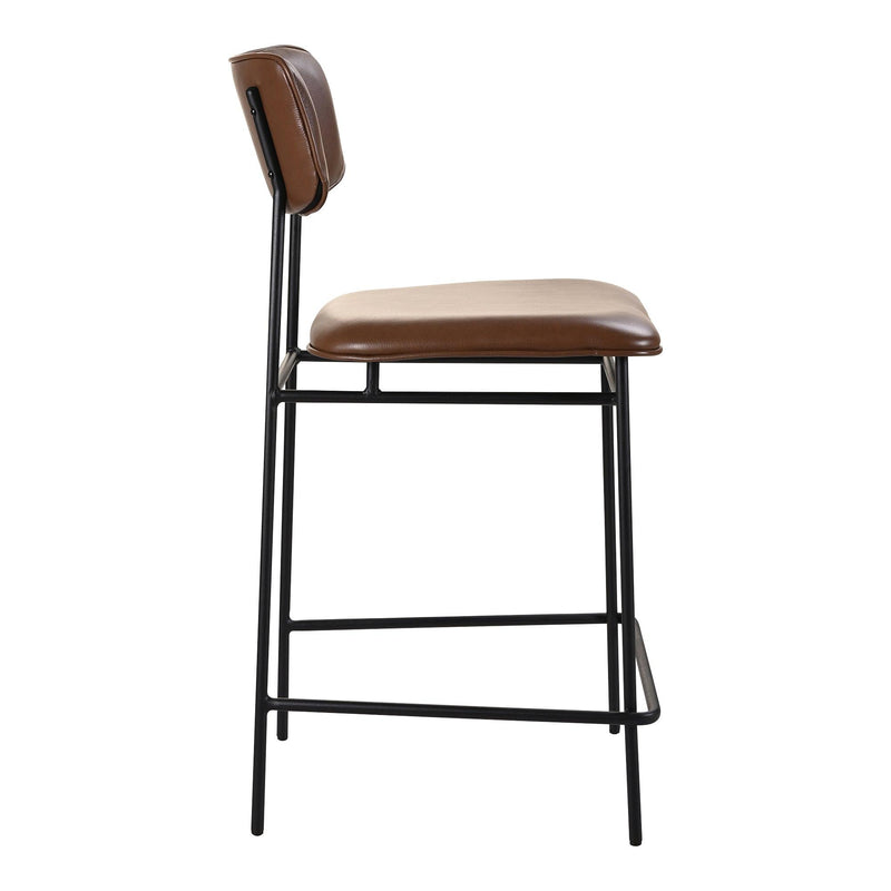 Sailor Wood and Iron Counter Stool Counter Stools LOOMLAN By Moe's Home