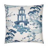 Sakura Indigo Blue Large Throw Pillow With Insert Throw Pillows LOOMLAN By D.V. Kap