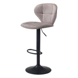 Salem Bar Chair Gray Bar Stools LOOMLAN By Zuo Modern