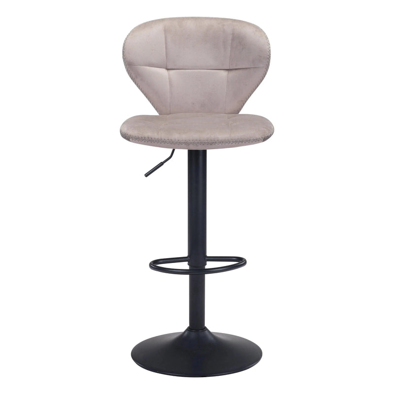 Salem Bar Chair Gray Bar Stools LOOMLAN By Zuo Modern