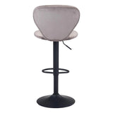 Salem Bar Chair Gray Bar Stools LOOMLAN By Zuo Modern