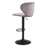 Salem Bar Chair Gray Bar Stools LOOMLAN By Zuo Modern