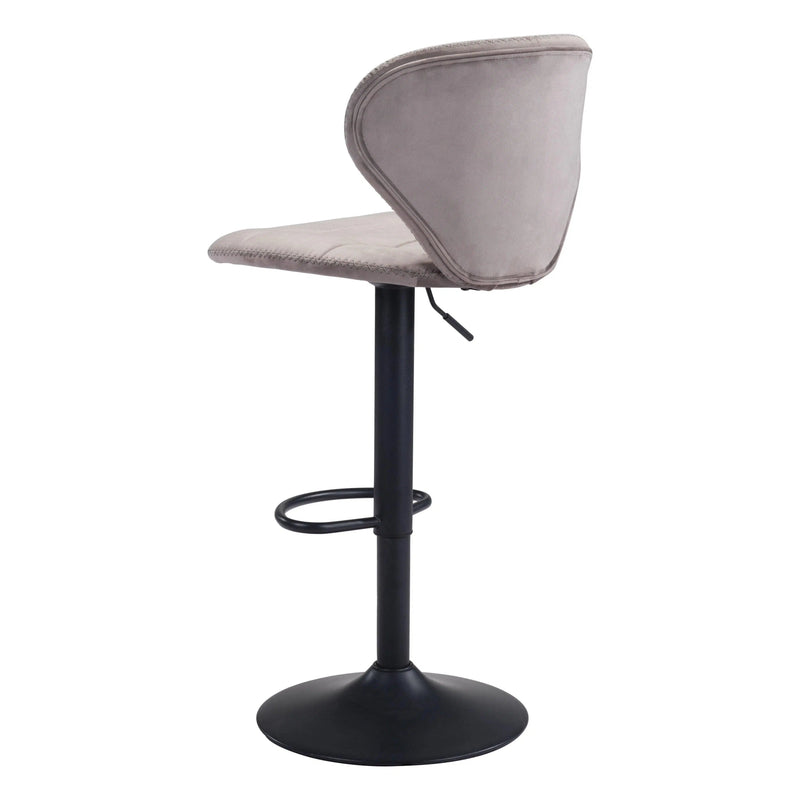 Salem Bar Chair Gray Bar Stools LOOMLAN By Zuo Modern