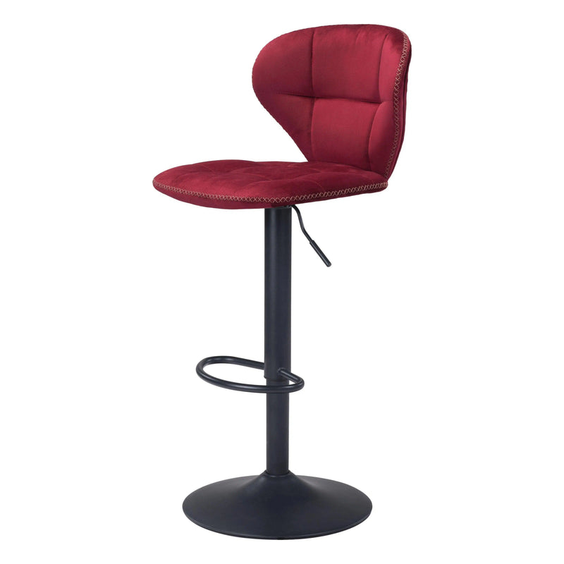 Salem Bar Chair Red Bar Stools LOOMLAN By Zuo Modern