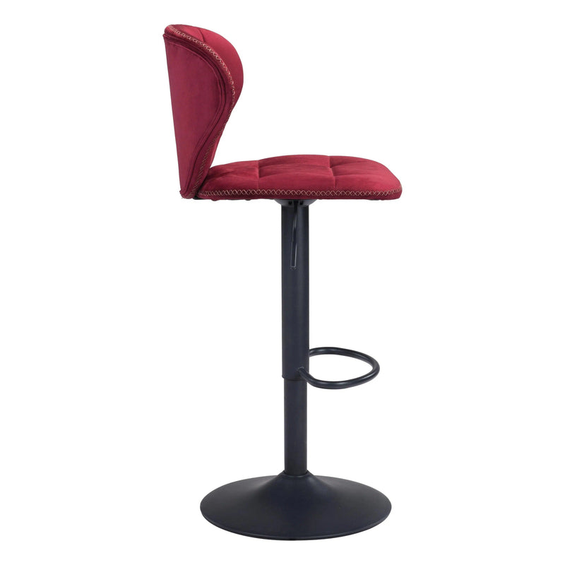 Salem Bar Chair Red Bar Stools LOOMLAN By Zuo Modern