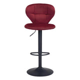 Salem Bar Chair Red Bar Stools LOOMLAN By Zuo Modern