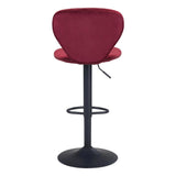 Salem Bar Chair Red Bar Stools LOOMLAN By Zuo Modern