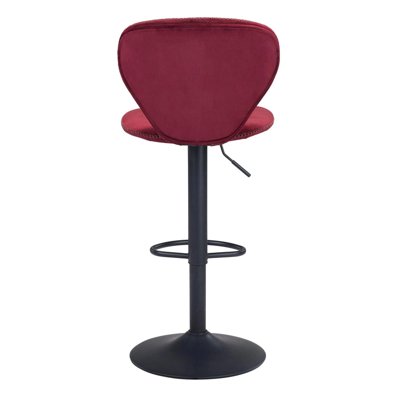 Salem Bar Chair Red Bar Stools LOOMLAN By Zuo Modern