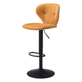 Salem Bar Chair Yellow Bar Stools LOOMLAN By Zuo Modern