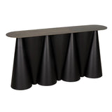 Salt and Pepper Console, Black Steel Console Tables LOOMLAN By Noir