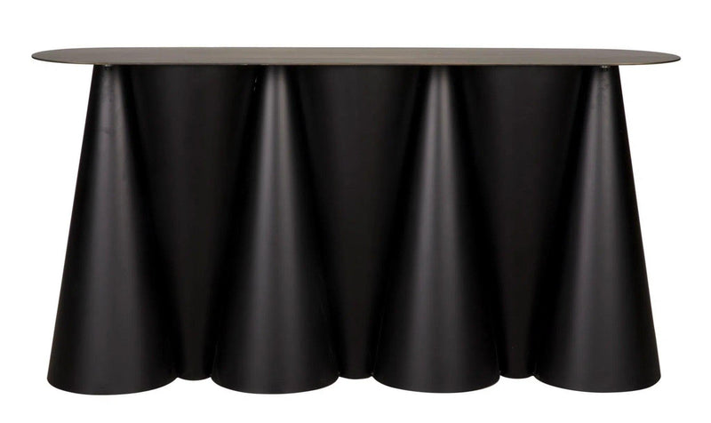 Salt and Pepper Console, Black Steel Console Tables LOOMLAN By Noir