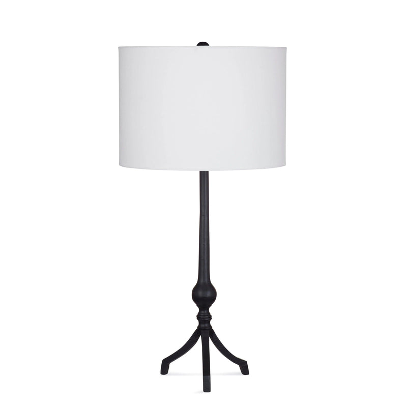 Samantha Metal Black Table Lamp Table Lamps LOOMLAN By Bassett Mirror