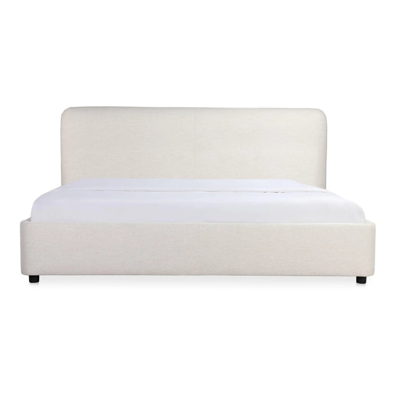 Samara Wood Cream Bed Beds LOOMLAN By Moe's Home