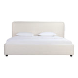 Samara Wood Cream Bed Beds LOOMLAN By Moe's Home