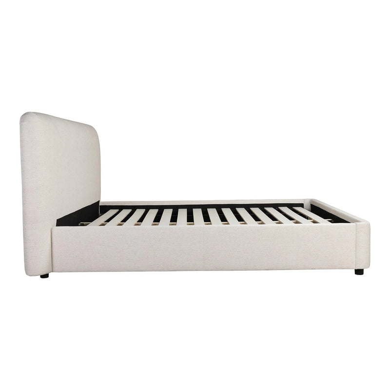 Samara Wood Cream Bed Beds LOOMLAN By Moe's Home