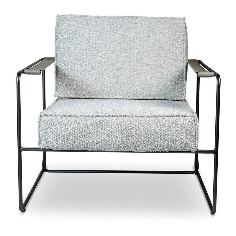 Sampa Boucle Upholstered Arm Chair Club Chairs LOOMLAN By Urbia