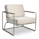 Sampa Boucle Upholstered Arm Chair Club Chairs LOOMLAN By Urbia