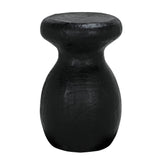 Samson Stool/Side Table, Black Burnt Resin Side Tables LOOMLAN By Noir