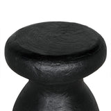 Samson Stool/Side Table, Black Burnt Resin Side Tables LOOMLAN By Noir