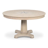 Samuel Oak Wood Beige Round Dining Table Dining Tables LOOMLAN By Sarreid