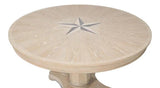 Samuel Oak Wood Beige Round Dining Table Dining Tables LOOMLAN By Sarreid