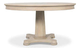 Samuel Oak Wood Beige Round Dining Table Dining Tables LOOMLAN By Sarreid