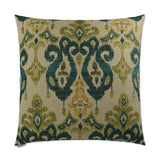 Samura Green Throw Pillow With Insert Throw Pillows LOOMLAN By D.V. Kap