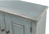 San Marco Bungalow Cabinet for Living Room Blue Grey Finish Sideboards LOOMLAN By Sarreid