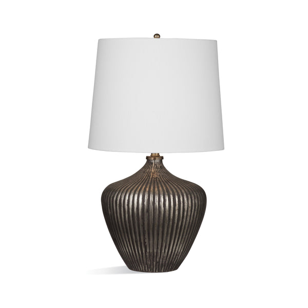 Sanbro Glass and Metal Brown Table Lamp Table Lamps LOOMLAN By Bassett Mirror