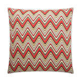 Sand Art Red Throw Pillow With Insert Throw Pillows LOOMLAN By D.V. Kap