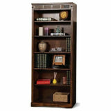 Santa Fe Finish Bookcase - Dark Brown Bookcases LOOMLAN By Sunny D