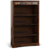 Santa Fe Finish Bookcase - Dark Brown Bookcases LOOMLAN By Sunny D