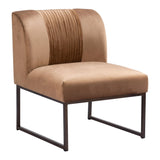 Sante Fe Accent Chair Brown Club Chairs LOOMLAN By Zuo Modern