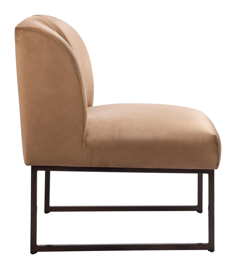 Sante Fe Accent Chair Brown Club Chairs LOOMLAN By Zuo Modern