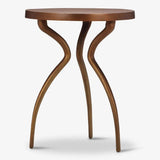 Sarp Aluminum Round End Table Side Tables LOOMLAN By Urbia