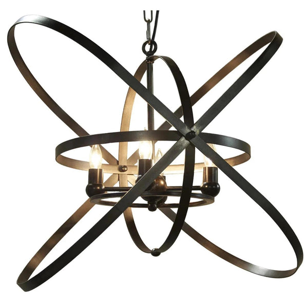 Sassari Black Steel Pendant Pendants LOOMLAN By Noir