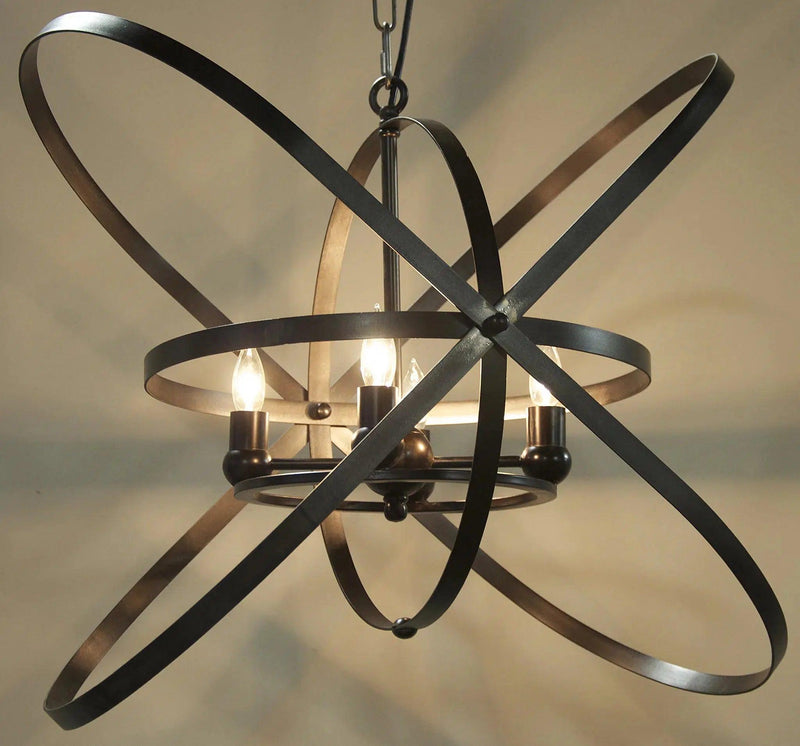 Sassari Black Steel Pendant Pendants LOOMLAN By Noir