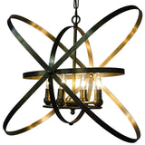 Sassari Metal Pendant With Brass Finish Pendants LOOMLAN By Noir