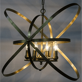 Sassari Metal Pendant With Brass Finish Pendants LOOMLAN By Noir