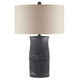 Satin Dark Gray Croft Table Lamp Barry Goralnick Collection Table Lamps LOOMLAN By Currey & Co