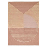 Satomy Rose Geometric Multicolor Handmade Wool Rug Area Rugs LOOMLAN By Linie Design