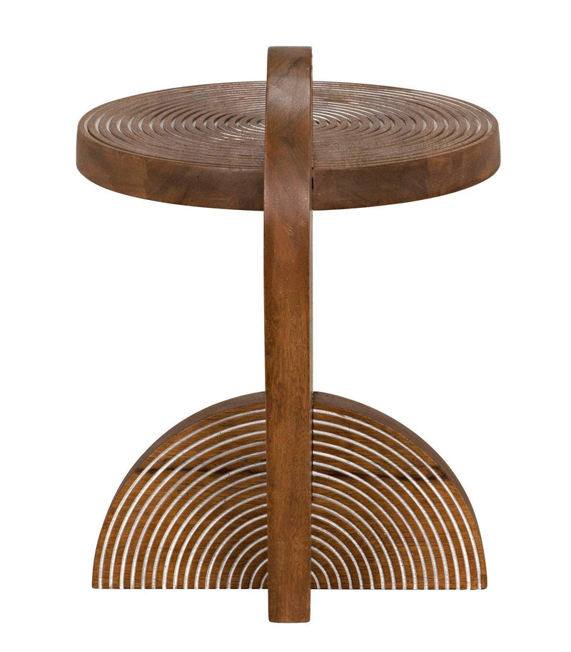 Saturn Side Table, Dark Walnut Side Tables LOOMLAN By Noir