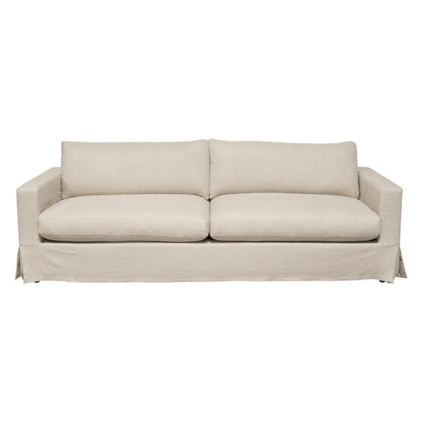 Savannah Slip-Cover Sofa in Sand Natural Linen Sofas & Loveseats LOOMLAN By Diamond Sofa