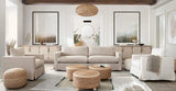 Savannah Slip-Cover Sofa in Sand Natural Linen Sofas & Loveseats LOOMLAN By Diamond Sofa