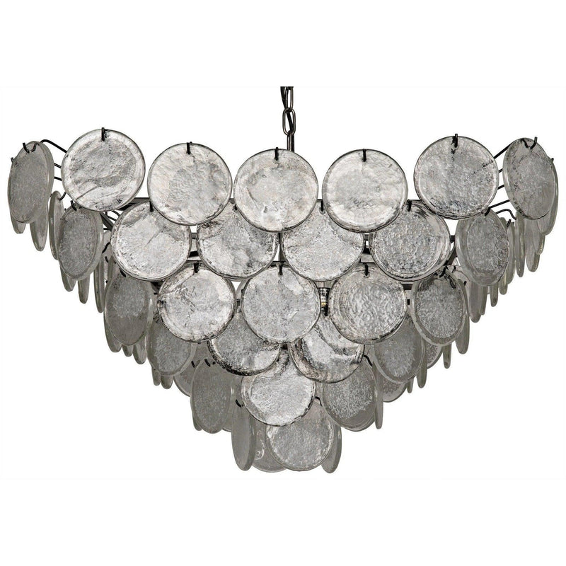 Scala Metal and Glass Chandelier Chandeliers LOOMLAN By Noir