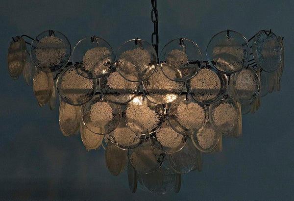 Scala Metal and Glass Chandelier Chandeliers LOOMLAN By Noir