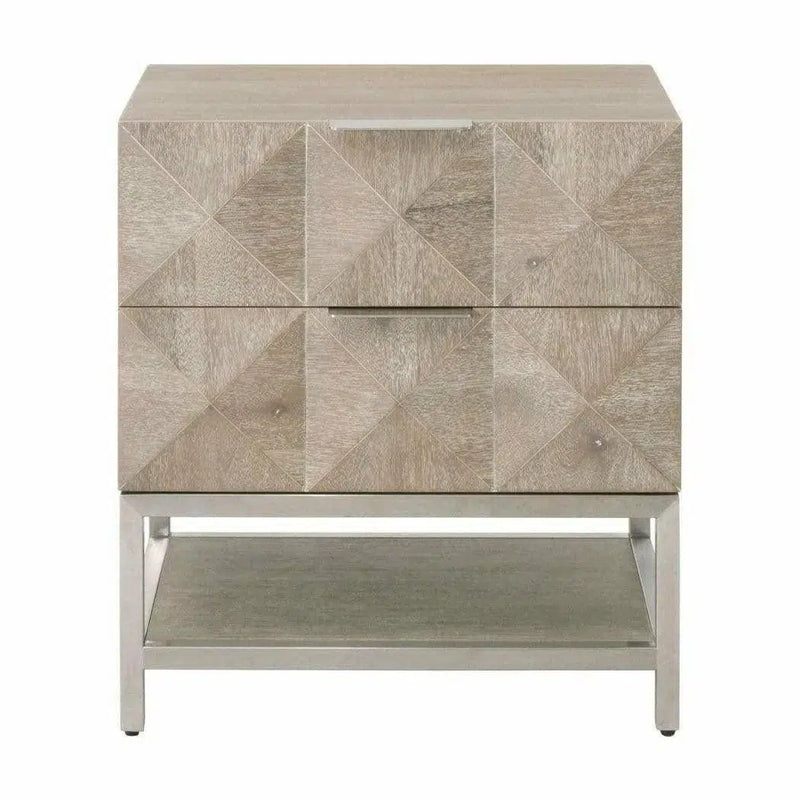 Scandinavian Bedroom Atlas 2-Drawer Nightstand Nightstands LOOMLAN By Essentials For Living