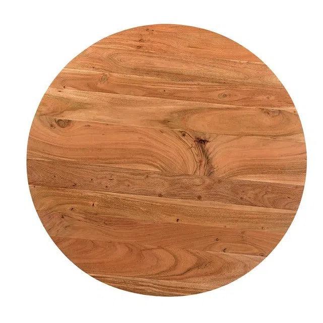 Scandinavian Natural Wood Round Coffee Table Bradbury Coffee Tables LOOMLAN By Moe's Home